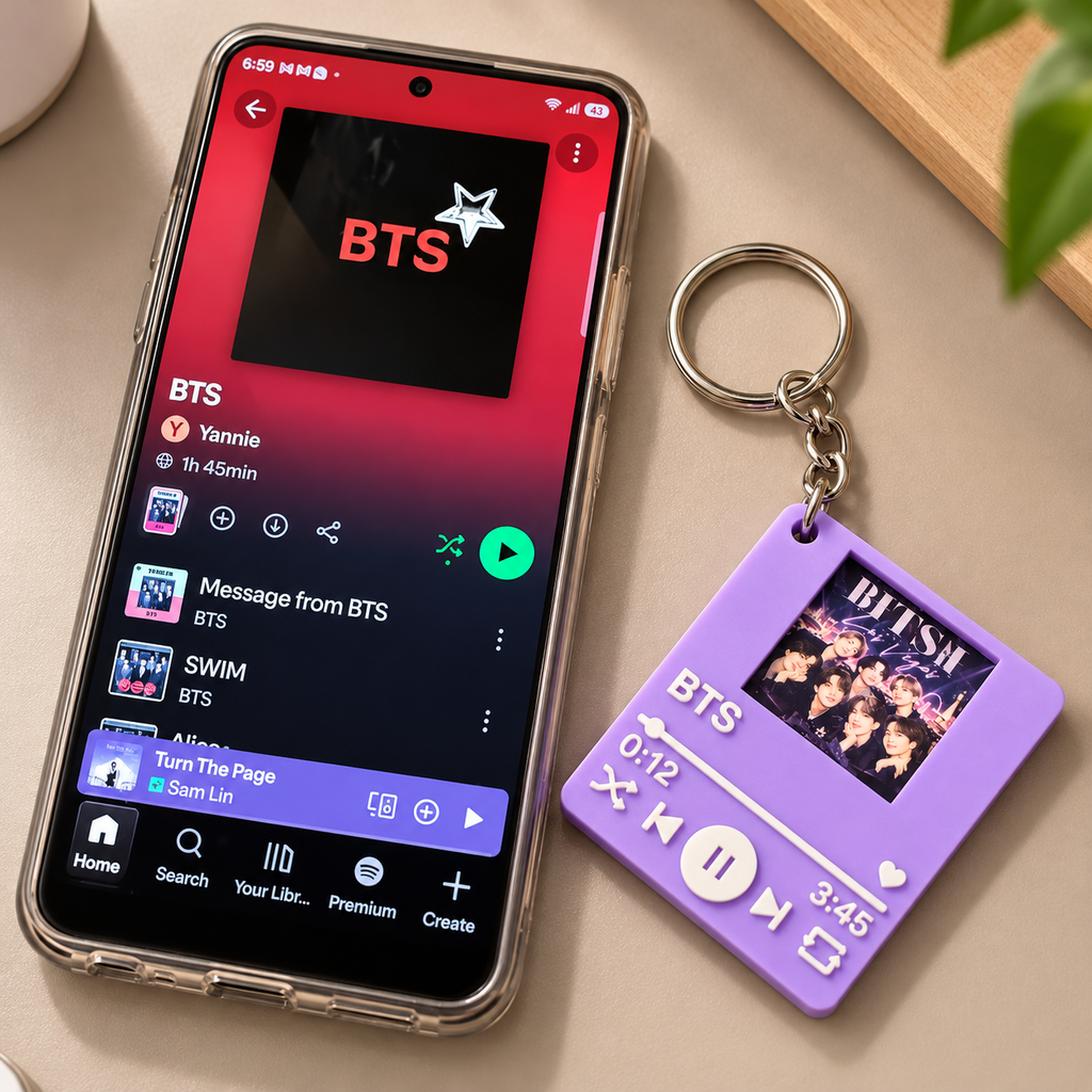 NFC BTS keychain